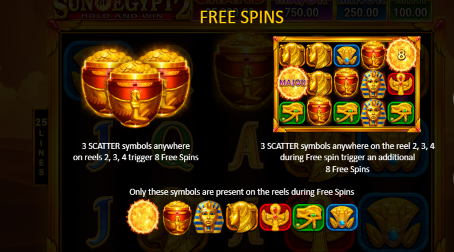 Sun of Egypt 2 Free Spins