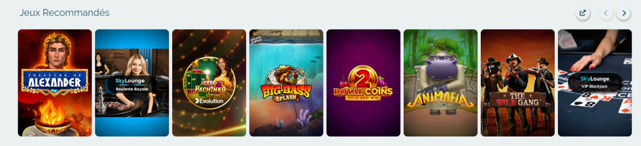 Alexander Casino Jeux