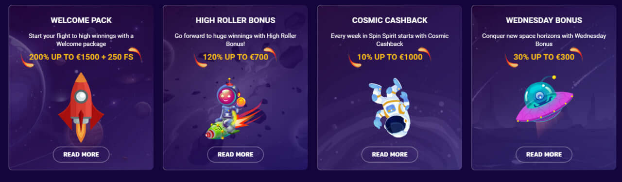 Spin Spirit Casino Bonus