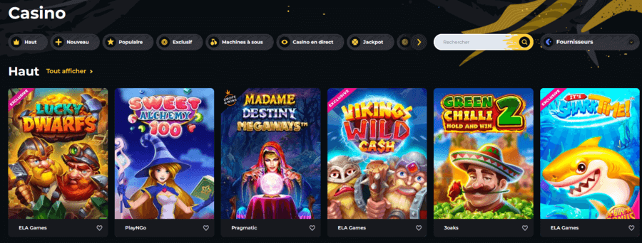 Boomerang Casino Jeux