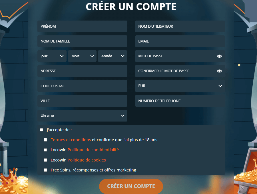 Locowin Casino Inscription