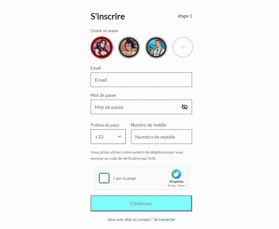 Manga Casino Inscription