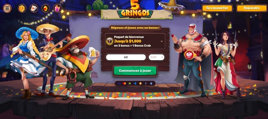 5Gringos Casino Bonus de Bienvenue