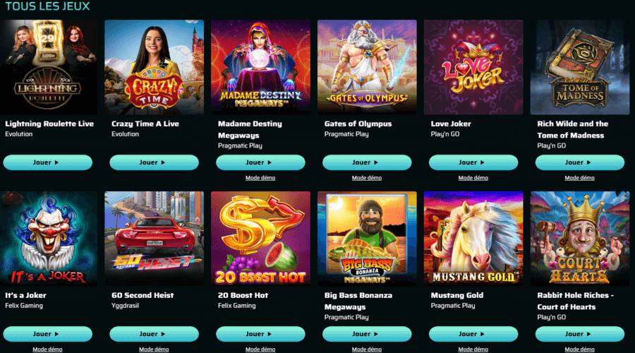 Jeux GrandZ Casino Jeux