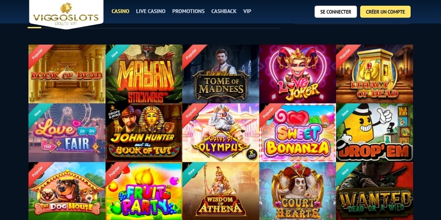 Viggoslots Casino Jeux