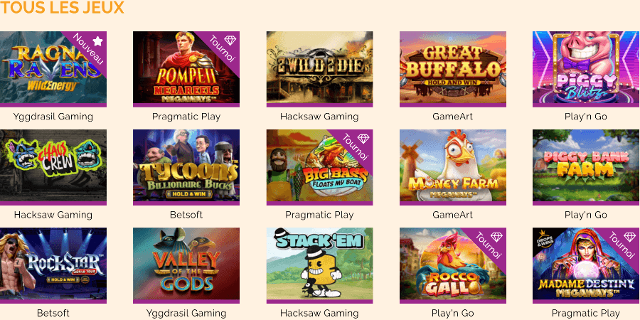 Jeux Arlequin Casino Jeux