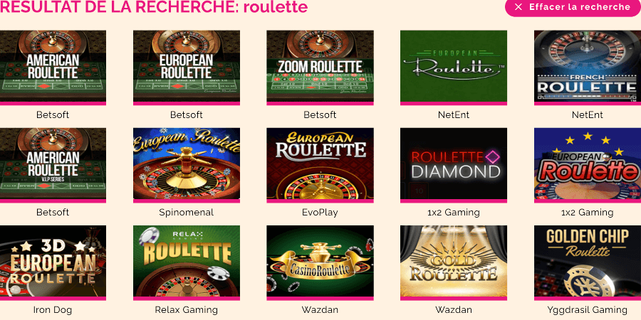 Roulette Arlequin Casino Roulette