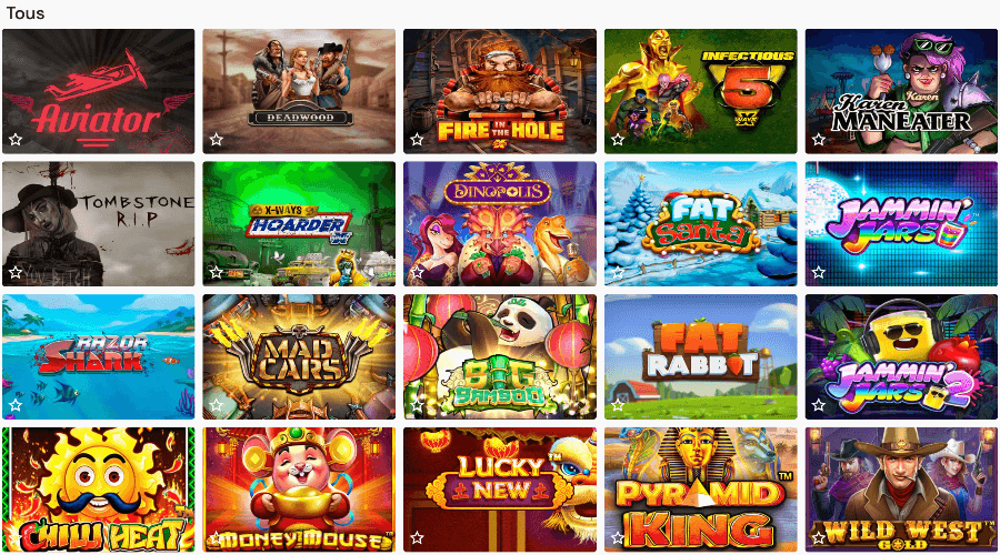 Jeux WinnerCasino Jeux