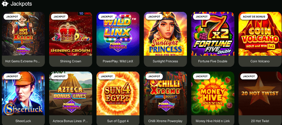 Cashwin Casino Jackpot Jeux
