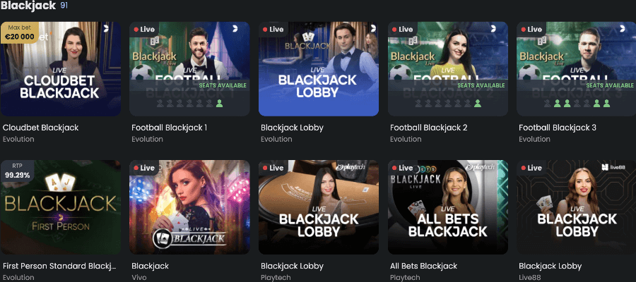 Blackjack Cloudbet Casino Blackjack