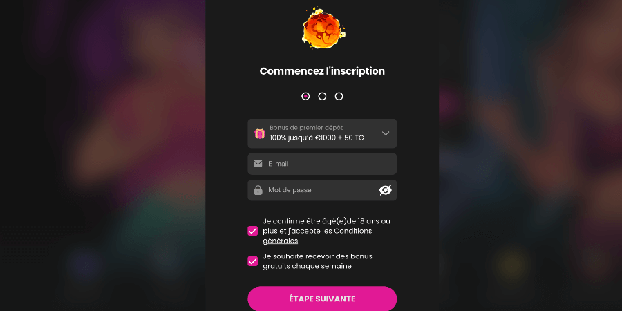 Inscription Spinaro Casino Inscription