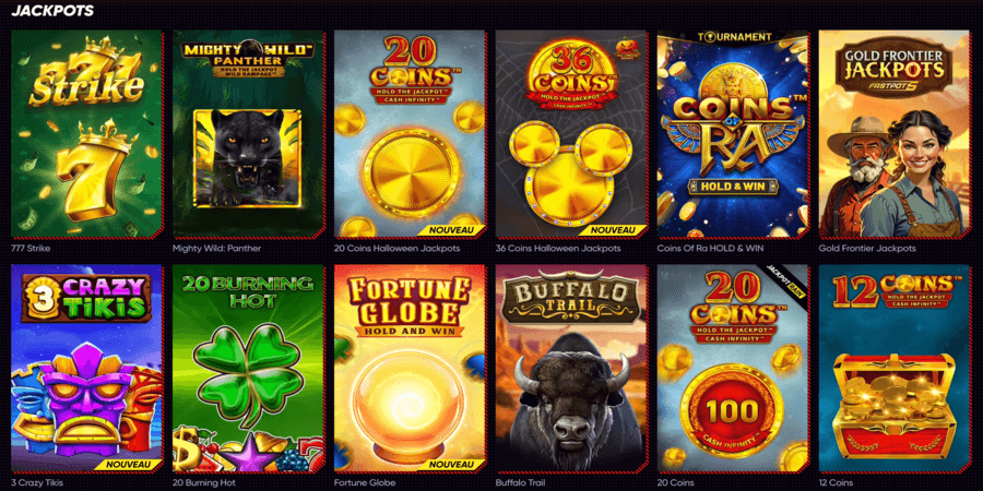 QuickWin Casino Jackpots