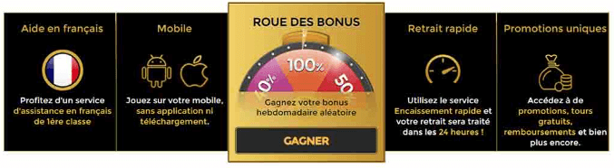 Win Unique Roue des bonus
