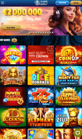 Atlantis Slots Casino sur mobile