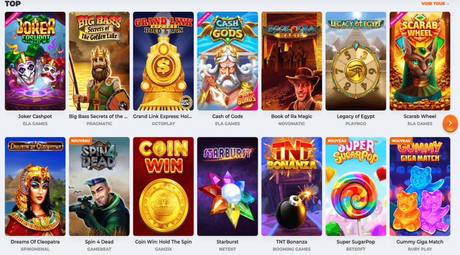 Jeux BetRiot Casino Jeux