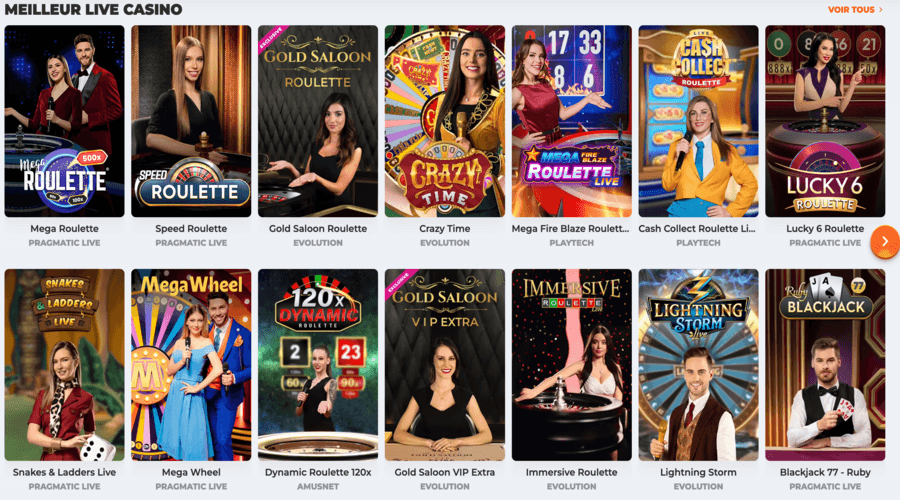 Casino en Direct BetRiot Casino en Direct