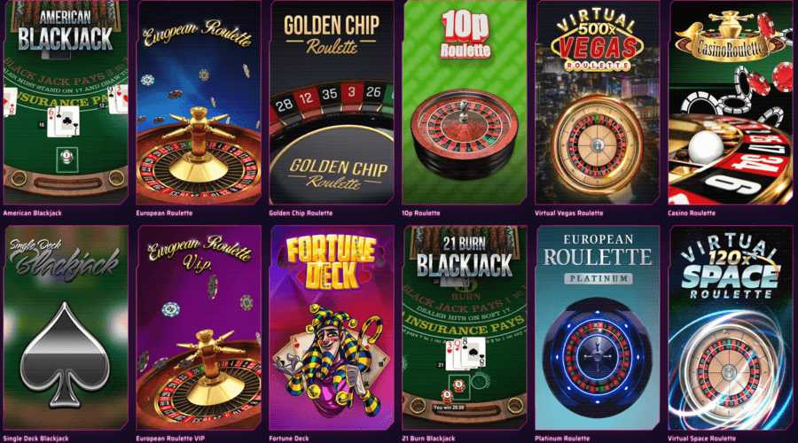 Jeux de Table Roby Casino Jeux de Table