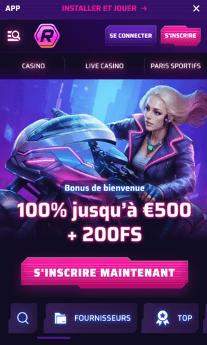 Roby Casino sur Mobile