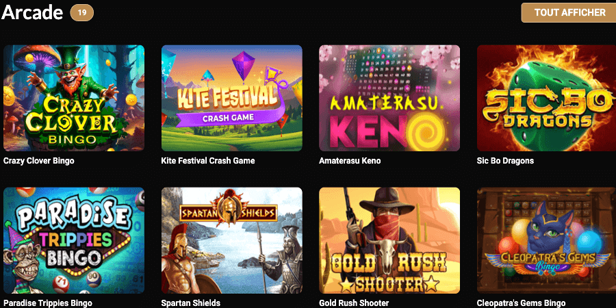 Megawin Casino Autres Jeux