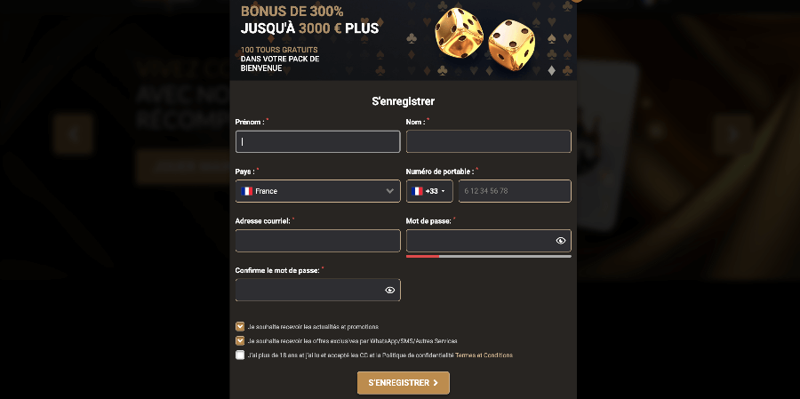 Megawin Casino Inscription