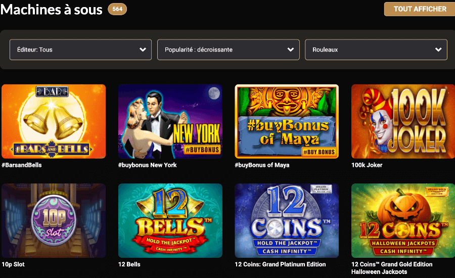 Megawin Casino Machines a Sous