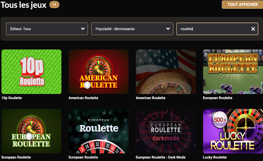 Megawin Casino Roulette