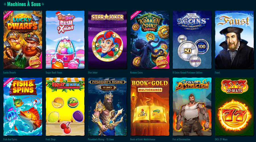 Machines a sous Spinanga Casino Machines a sous