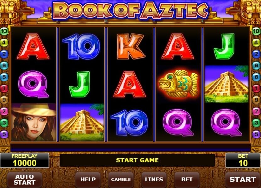 Book of Aztec jeu