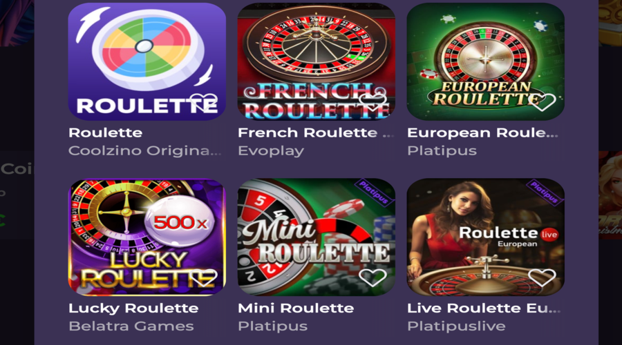 Roulette Coolzino Casino Roulette
