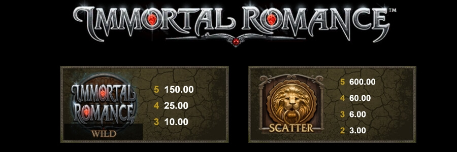 Immortal Romance Wild & Scatter Immortal Romance Wild & Scatter