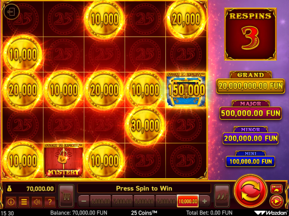 25 Coins jeu gameplay