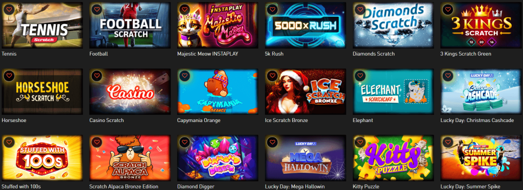 Jeux Instantanés Casino770