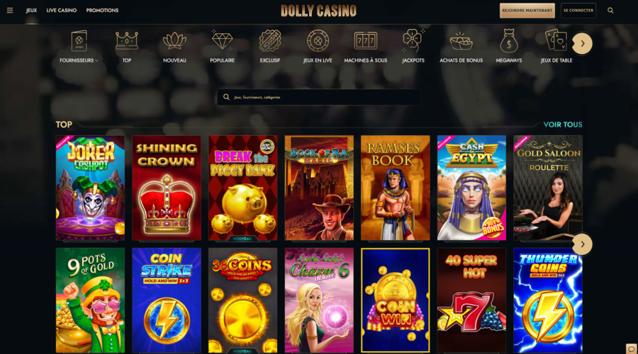 Dolly Casino Jeux