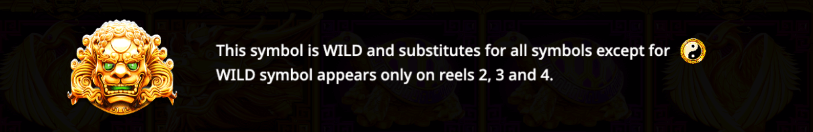 5 Lions Gold Symboles