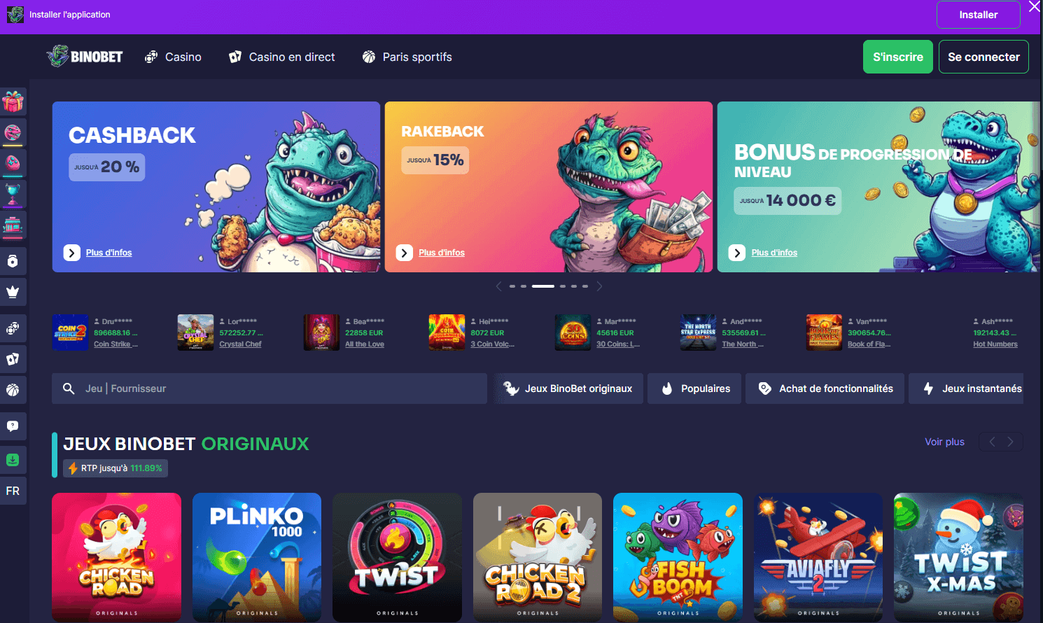 Binobet Casino en ligne