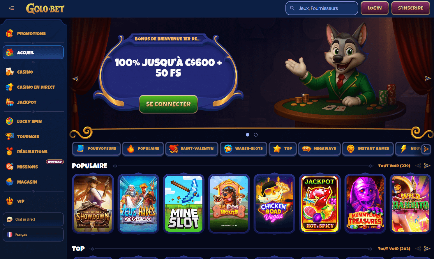Golobet Casino en ligne