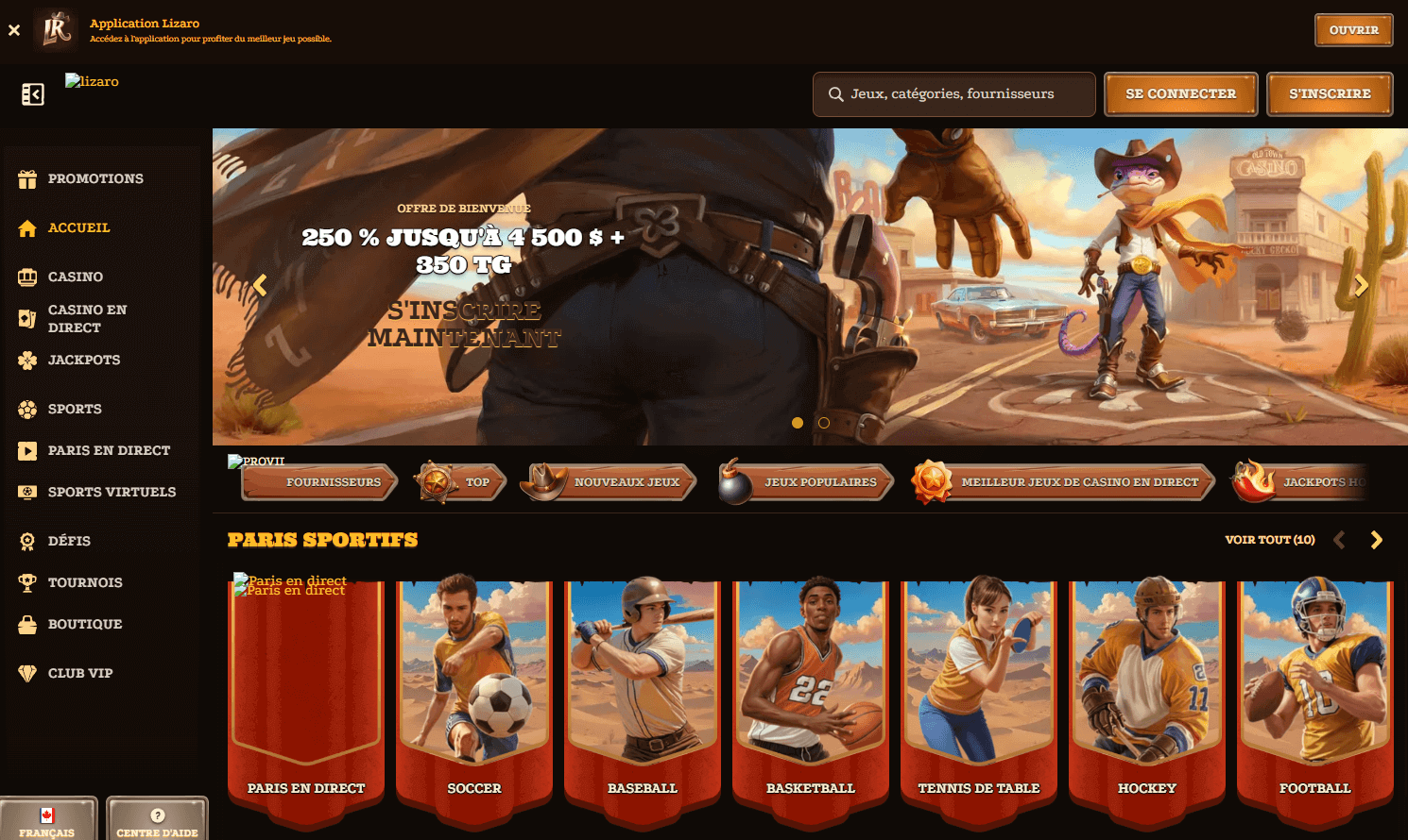 Lizaro Casino en ligne