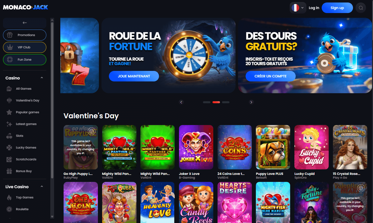Monaco Jack Casino en ligne