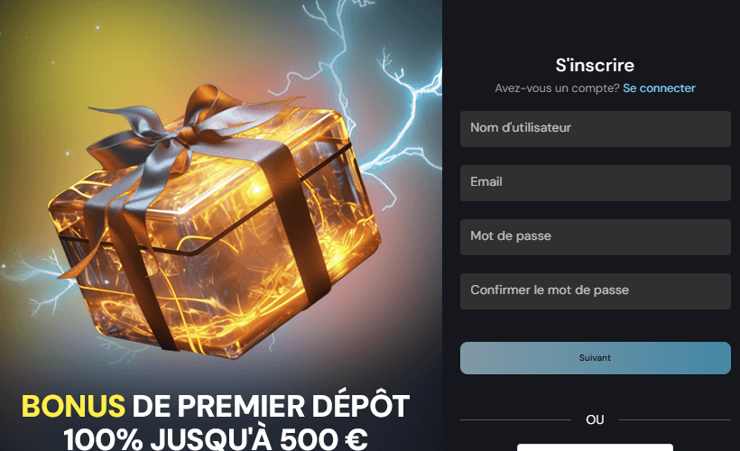 Inscription au World Casino
